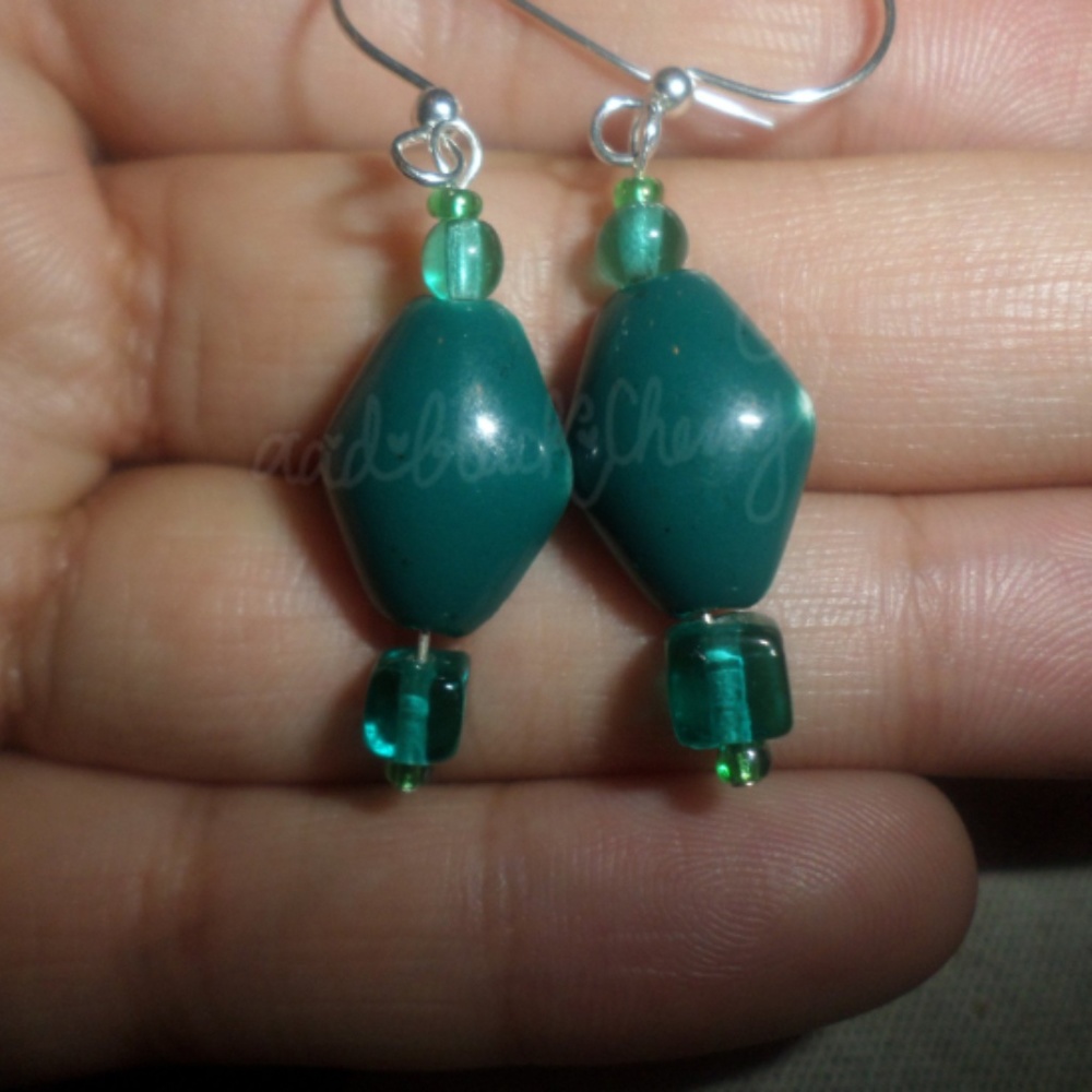 OOAK Grasshopper Earrings